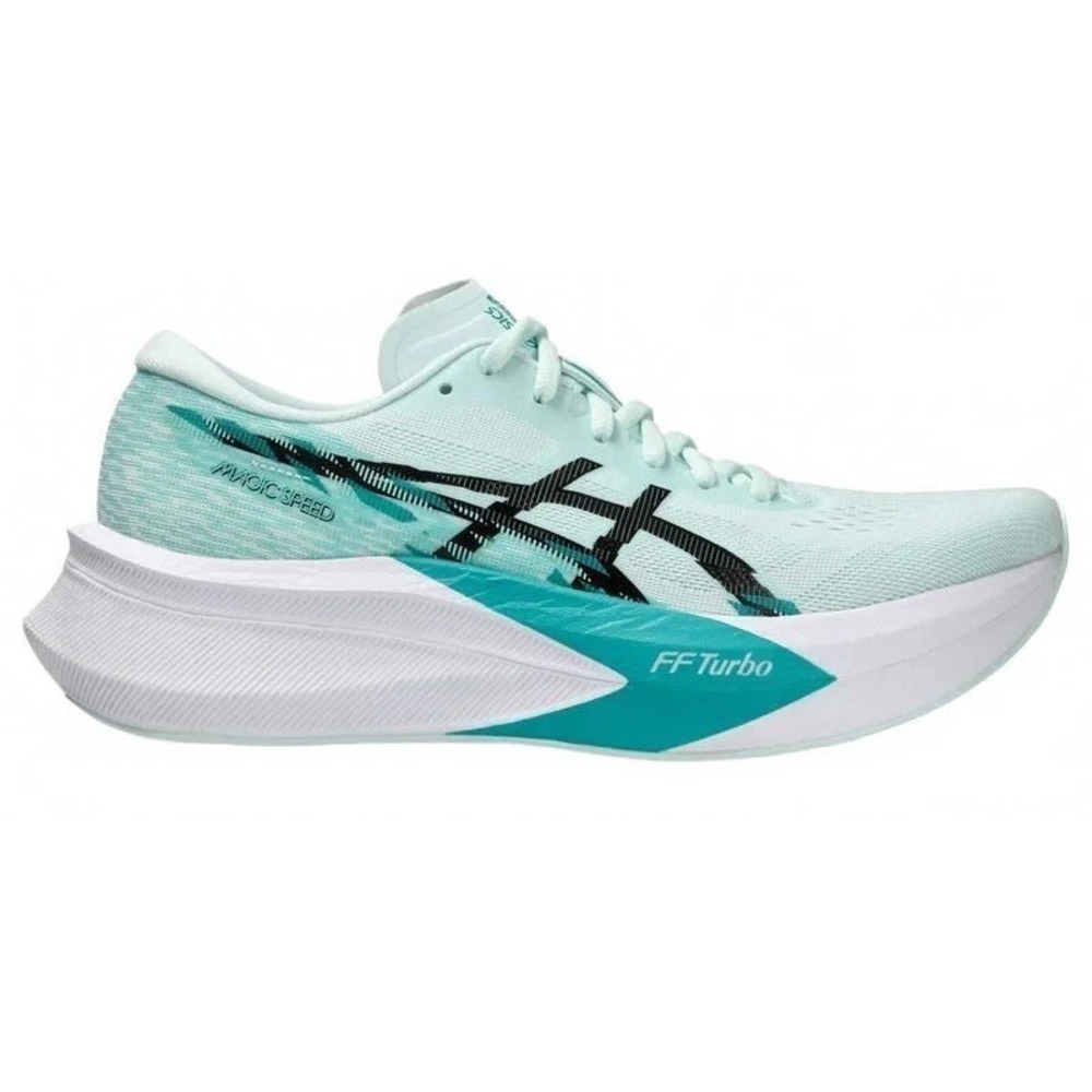 Women's Size 10.5- Asics Magic Speed 4 Soothing Sea/Black Running Shoes NEW